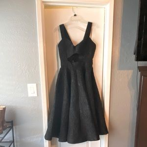 Bebe Avery Tea Length Jacquard Dress